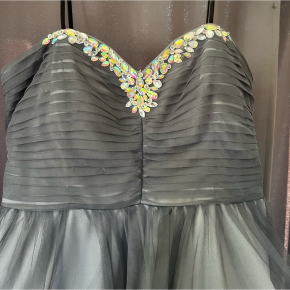 A-Line Tulle Dress - Homecoming, Prom, Cocktail Parties, Wedding Guests - Picture 4 of 6